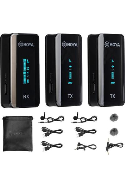 BOYA 2.4GHz Dual Channel Ultra-Compact Wireless Microphone BY-XM6-S2