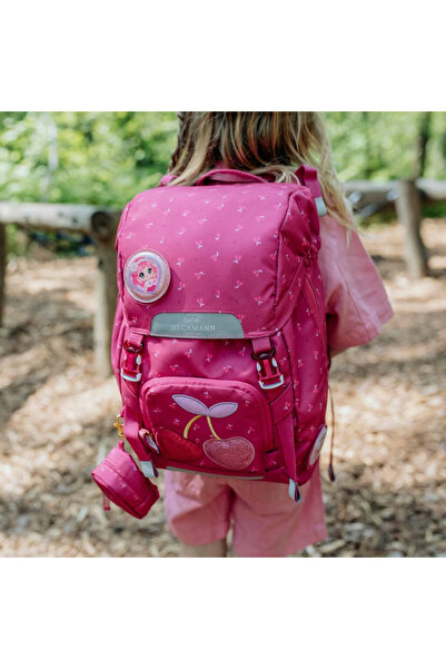 BECKMANN Backpack, ergonomic school backpack, Classic, Cherry