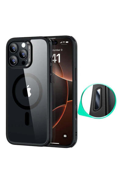 ESR Husă pentru iPhone 16 Pro, Classic Hybrid HaloLock, negru/transparent - n...
