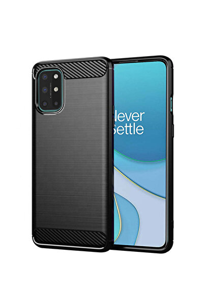 Techsuit Husă pentru OnePlus 8T, Silicon Carbon, negru - negru
