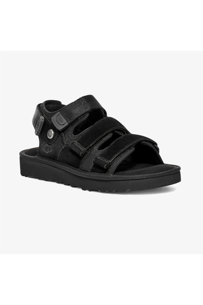 UGG صندل رجالي أسود متعدد الأشرطة من جولدن كوست