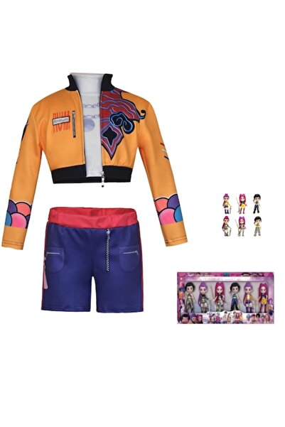 Funny Party Shop Set de costume și 6 figurine, 10cm, KPop Demon Hunters, Rumi...