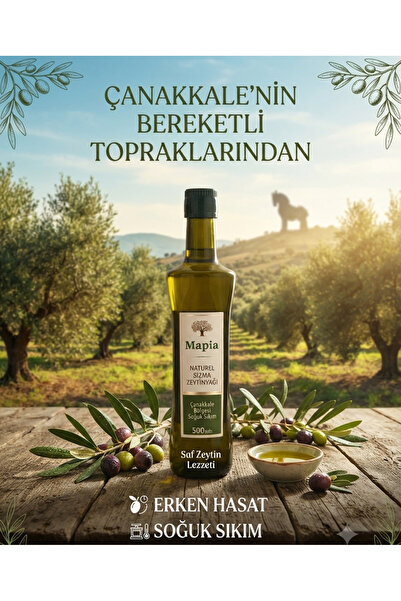 MAPİA ERKEN HASAT SOĞUK SIKIM CAM ŞİŞE 250 ML ZEYTİNYAĞ