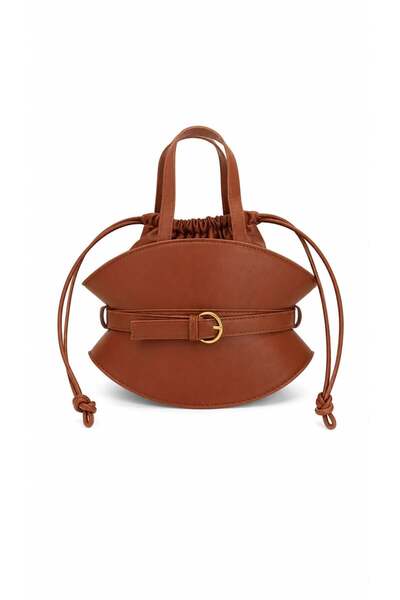 GZ GAIBAG Γυναικεία τσάντα με κορδόνι περίσφιξης Eliza Taba με λεπτομέρεια ζώνης