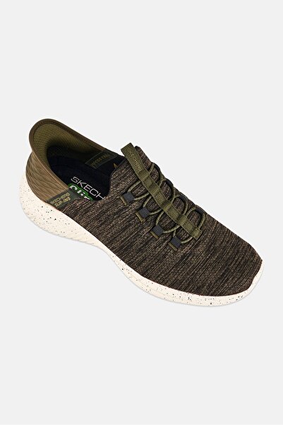 SKECHERS Men Ultra Flex 3,0 Right Away Slip On Sneaker Shoes, Olive