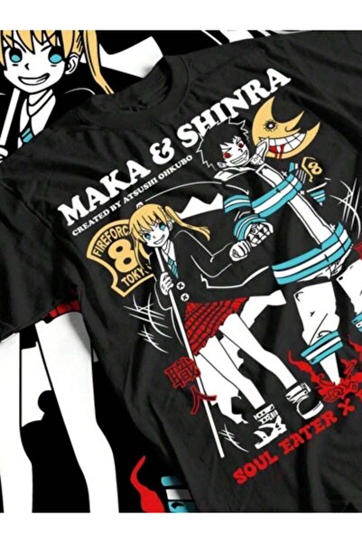 LİNA06 تي شيرت Soul Eater T-Shirt Death The Kid هدية على شكل نجمة أنيمي يابان...