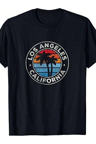 4CR Los Angeles California CA Vintage Graphic Retro 70s T-Shirt