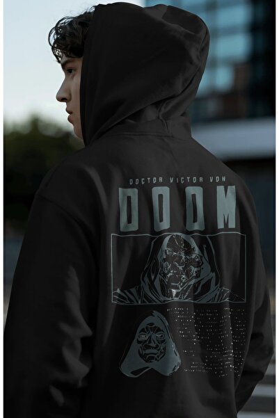 SEVBANO Doctor Doomsday Movie Hero Back Printed Unisex Oversize Premium Hoodie