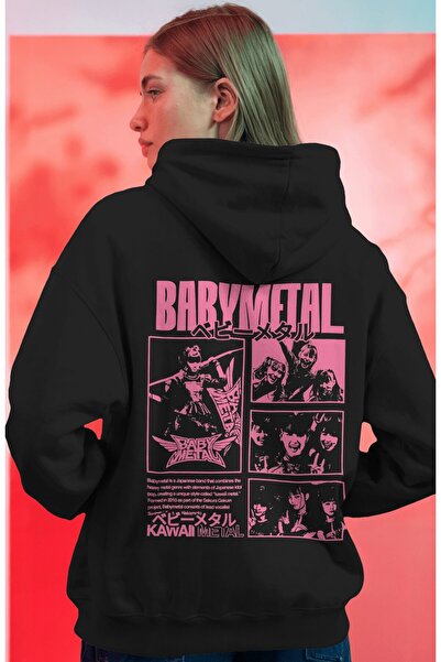 SEVBANO BabyMetal Rock Metal Music Group Hanorac unisex supradimensionat prem...