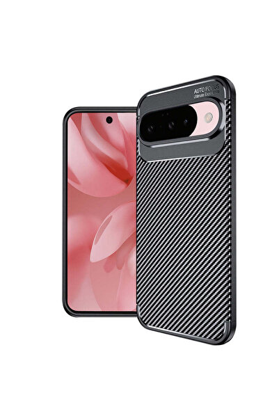 Techsuit Husă pentru Google Pixel 10, Fibră de carbon, negru - negru