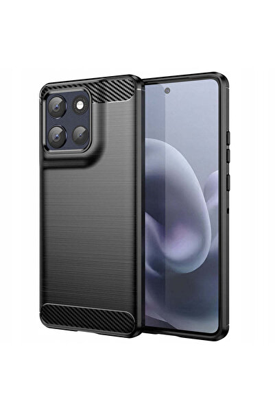 Techsuit Husă pentru Motorola Moto G86, Silicon Carbon, albastru - negru
