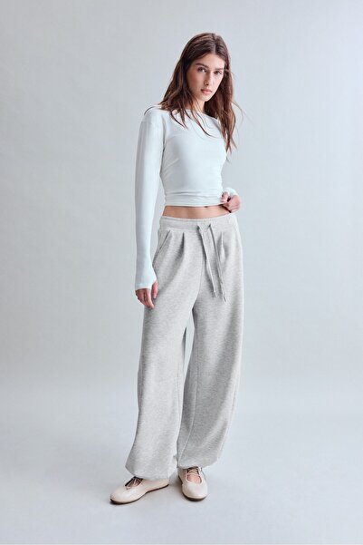 Stradivarius Soft-touch barrel jogger trousers