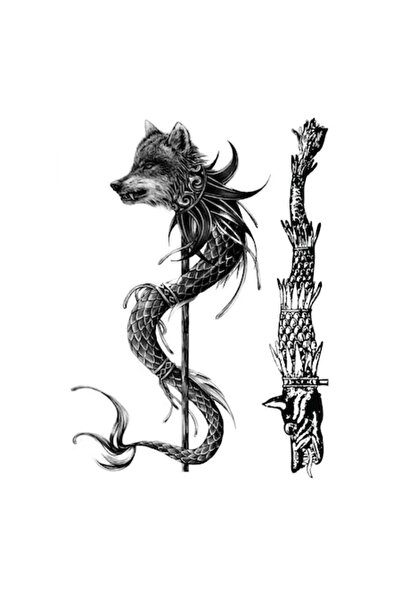 FlashTattoosRomania Tatuaj Temporar, Tatuaje Flash România, Lup Dacian, rezis...