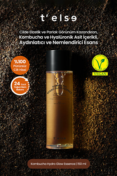 T'else Cilde Parlak Görünüm Kazandıran Aydınlatıcı ve Nemlendirici Esans T’ELSE Kombucha Hydro Glow Essence