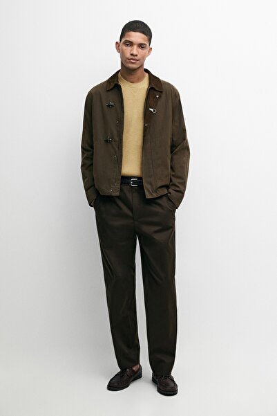 Massimo Dutti %100 pamuklu wide fit pantolon