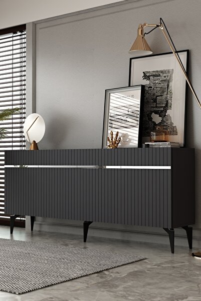 Dekortis Home Dekor 180DHDK5AG TEDY LAZER PLEKSİ DESEN KONSOL ve TV SEHPASI, ...