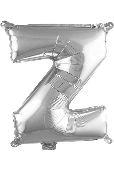 Yıldızan Albemo Letter Z 16 Inch Silver Color Foil Balloon 36 cm (Silver) 888483