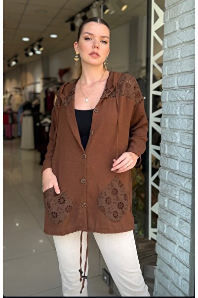 PARKDERİN Μπουφάν plus size - Πολύχρωμο - Μπουφάν