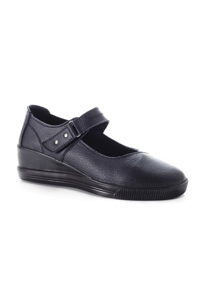 OEM Pantof de dama foarte comod, culoare neagra, din piele naturala