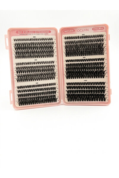 Valeri Profesyonel DIY Evde İpek Kirpik Seti - 30D-100D Mix Hacim (8mm-16mm) ...