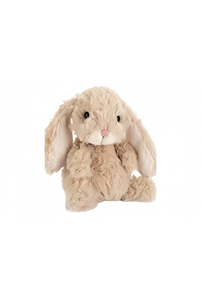 Jellycat دمية أرنب ناعمة بلون بيج، لعبة محشوة على شكل أرنب بأذنين متدلية، هدي...