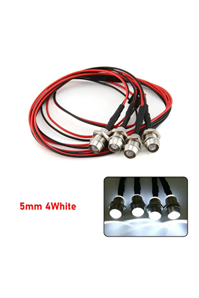 Choice19 طقم إضاءة LED بقوة 4 واط وقطر 5 ملم للسيارات والشاحنات والمركبات الت...