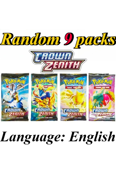 Choice10 Bandai CROWN 9 Packs Pokémon Card Packs Bright Stars Prismatic Evolu...