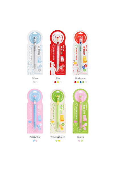choice2 random 3pcs Relax Switch Pen For Exam Prep - Fidget Clicker Gel Pen 0...