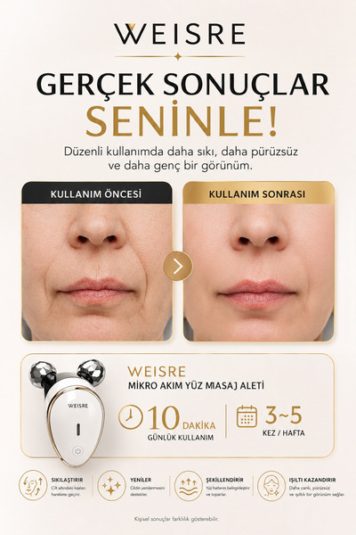 Weisre Yüz Ve Boyun Kırşıklık Giderici Ems Güzellik Cihazı ( Gıdık,Sarkma,Kırışıklık)