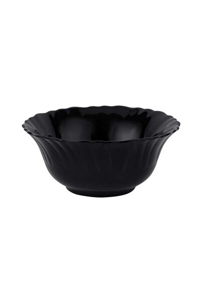 ROYALFORD 5" Opalware Soup Bowl RF11905 Black-Wave Series, Elegant Color Perf...