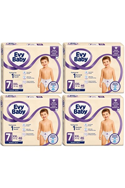 Evy Baby Baby Diaper Size 7 XXL 19+ kg 184 Pieces