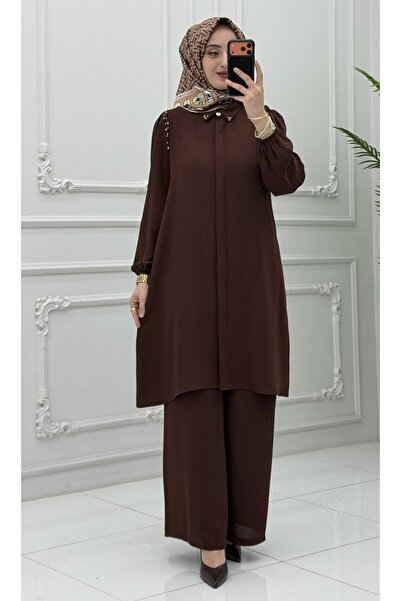 USLUCAN ALIŞVERİŞ Işıltı Set Brown