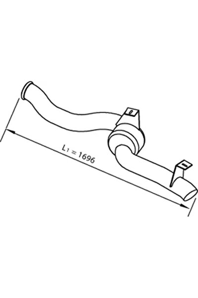 Dinex Racord Evacuare Spate 22610 Daf Cf 85/Xf 105/Xf 95