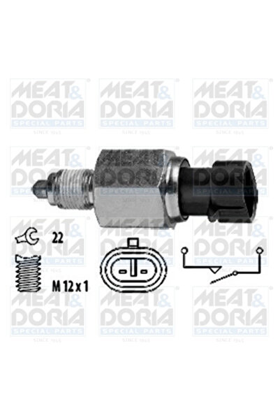 MEATDORIA Comutator, Lampa Marsalier 36033 Abarth Grande Punto/Punto Alfa Rom...