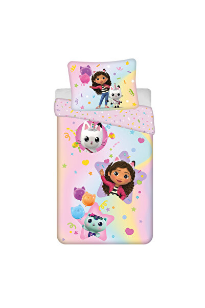 Gabby's Dollhouse Rainbow set lenjerie pat 140×200cm, 70×90 cm