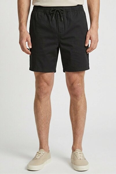 Larsson & Co Men Solid Chino Shorts, Slate Grey