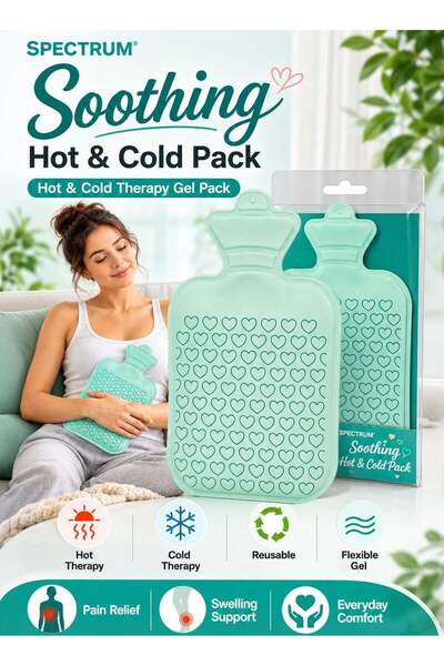 Spectrum Soothing Hot & Cold Gel Pack Medium 11.4 x 18CM Reusable Gel Therapy...