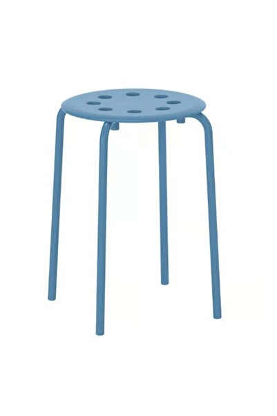 HYVESTO Scaun stivuibil albastru, 45 cm, scaun compact pentru hol, bucătărie ...