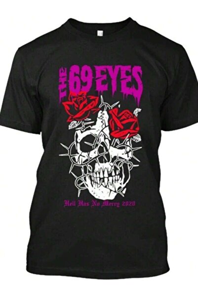 k222 جديد! تي شيرت برسومات موسيقية فنلندية من The 69 Eyes Has No Mercy S-4XL
