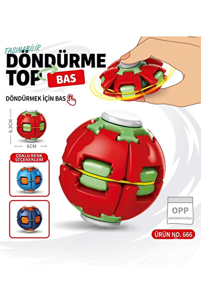 vattara Bas Döndür Stres Topu Bas Çevir Çarkı Spinner Ball Yeni Nesil Çift Ru...