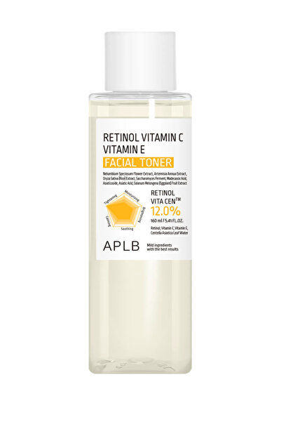 APLB Toner facial cu Retinol, Vitamina C și Vitamina E – toner facial anti-îm...