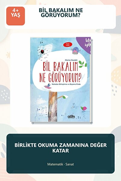 Abm Yayınevi Guess What I See? Coloring and Counting Activity Book for Childr...