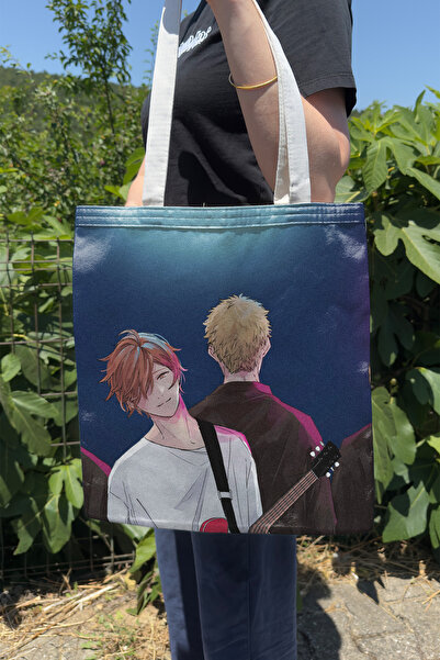 ZipZap Given V5 Summer and Winter Double-Sided Canvas Print Tote Bag Anime Bag