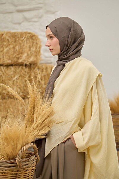 Şalland Na'I Pure Dama Pattern Shawl Petrol