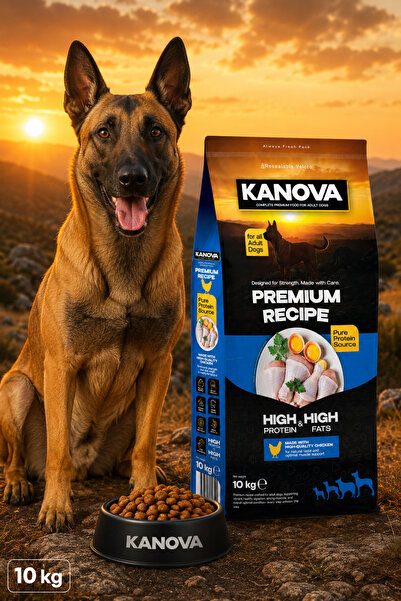KANOVA Premium dry food, chicken, 10 kg, strong muscles and daily energy