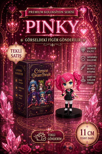 Nandy Home Pinky - Pembe Saçlı Koleksiyon Figürü - 11 cm - Standlı Tekli Deko...