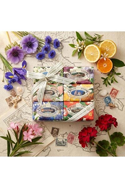 Nesti Dante Dolce Vivere Luxury Italian Soap Gift Set – 6 Natural Vegetable S...