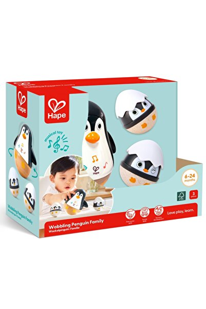 Hape Set zornaitoare pentru bebelusi, Hape, familia Pinguinilor