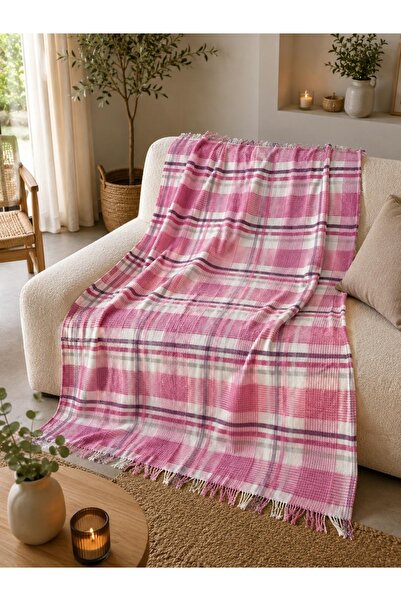 WOOLY LIFE Blanket Double Size Tv Blanket Pink