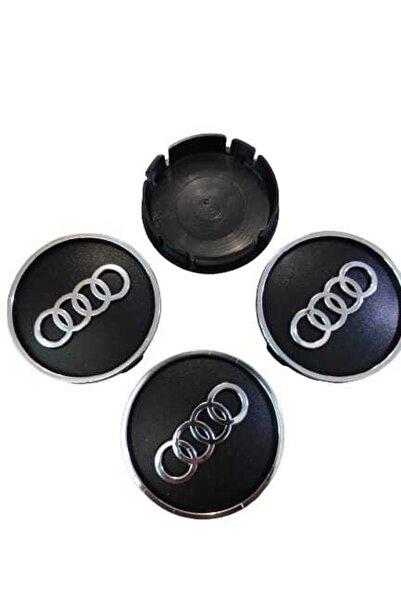 GARDENAUTO Audi Embossed Insert Wheel Hub 4 Piece 60Mm-55Mm